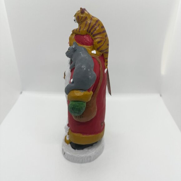 Vtg 98 House Hatten Susan Smith Cat-Tastrophe Santa Cats Crazy Lady Christmas - Picture 6 of 12